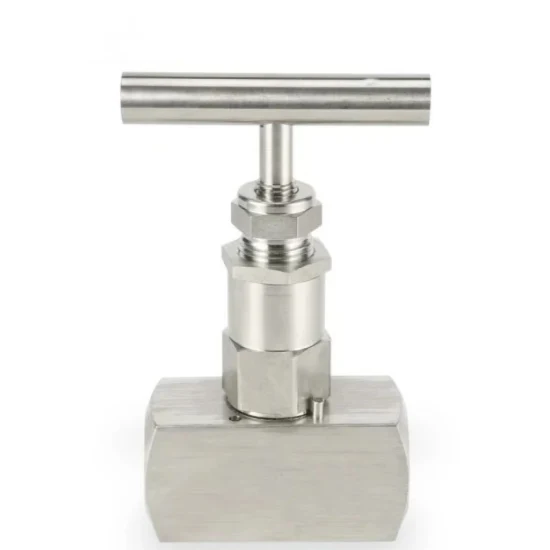 Válvula de agulha de aço inoxidável de alta pressão de 2 vias