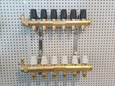 Manifolds de latão de fábrica Coletor de distribuição de água Pex Pipe Manifold com válvula de controle manual