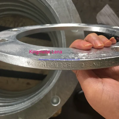 Flange ANSI DIN BS galvanizado por imersão a quente Flange de aço forjado