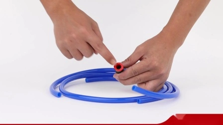 Encaixe de tubo pneumático de plástico reto de um toque